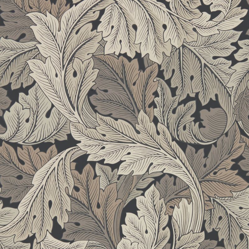 Acanthus Wallpaper Charcoal/Grey