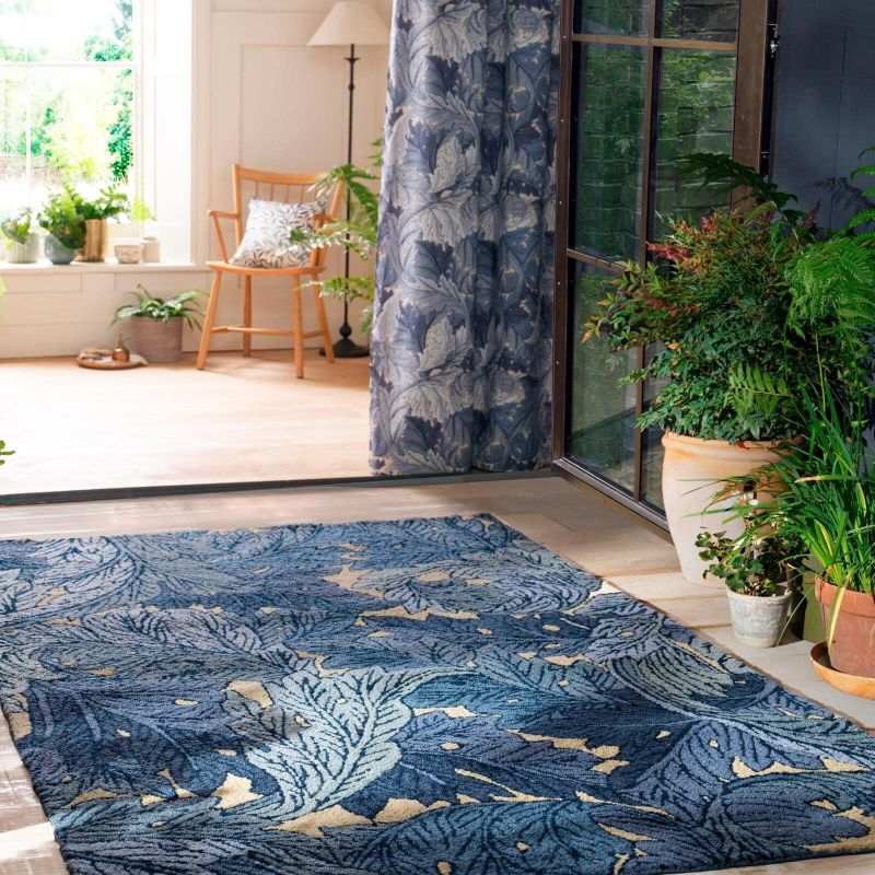 Acanthus Outdoor rug Indigo 46766-200619 Indigo