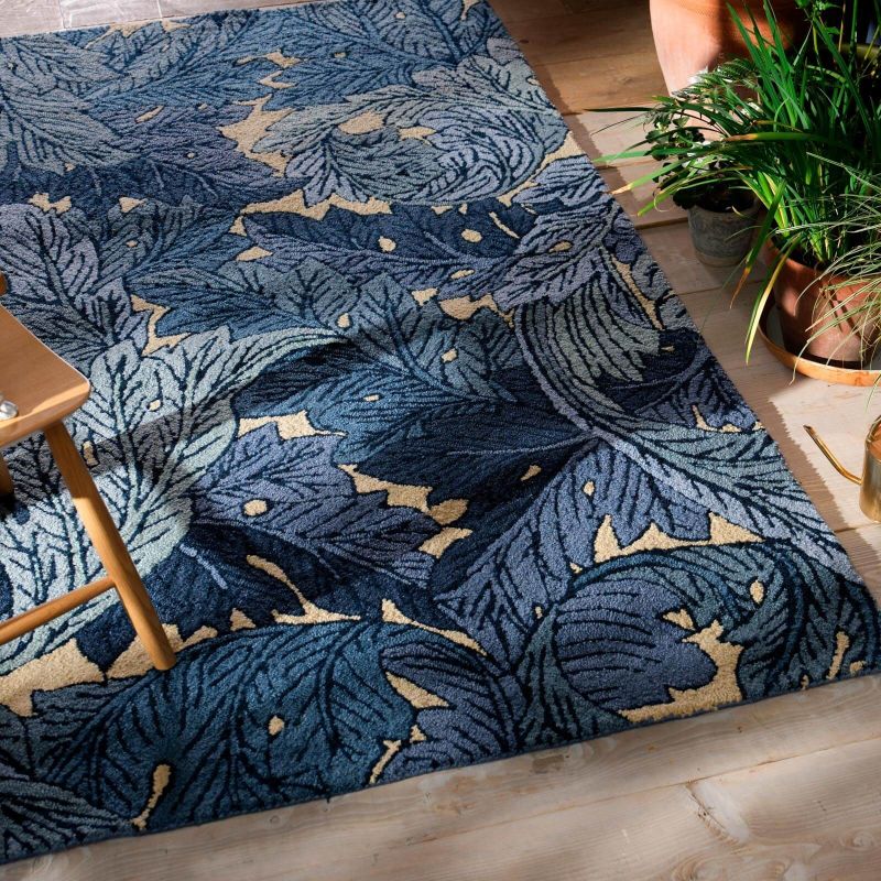 Acanthus Outdoor rug Indigo 46766-200619 Indigo