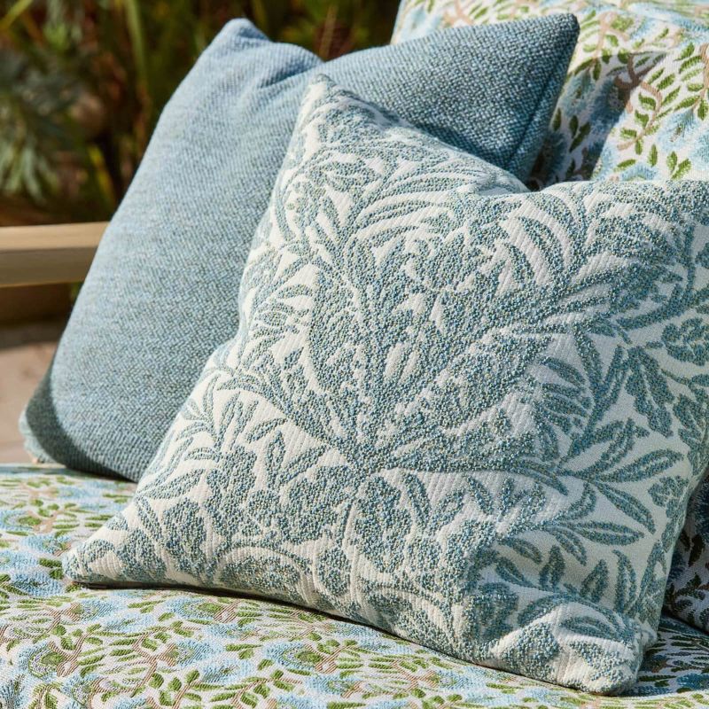 Acorn Weave Outdoor Fabric Mineral Blue