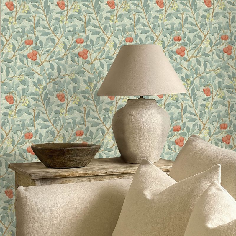 Arbutus Wallpaper Blue/Pink