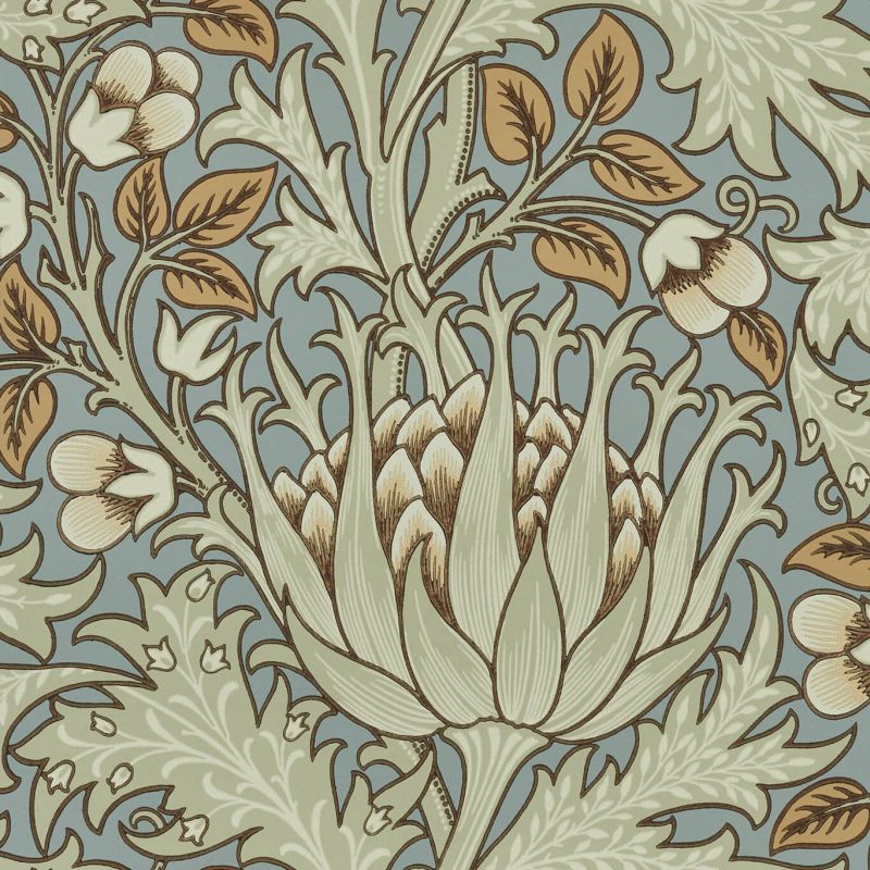 Artichoke Wallpaper Teal/Sage