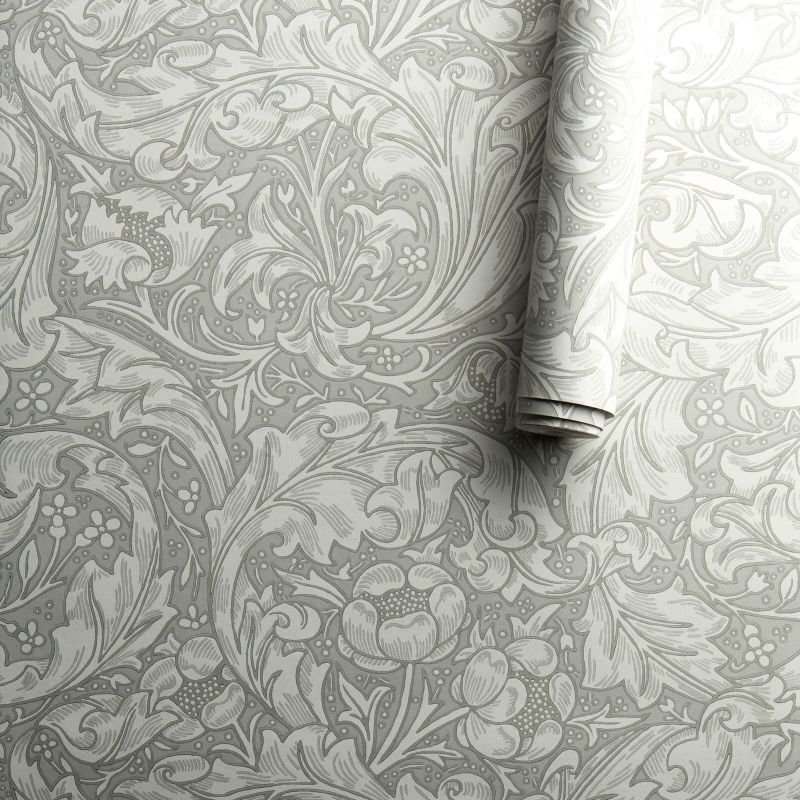 Bachelors Button Wallpaper Silver