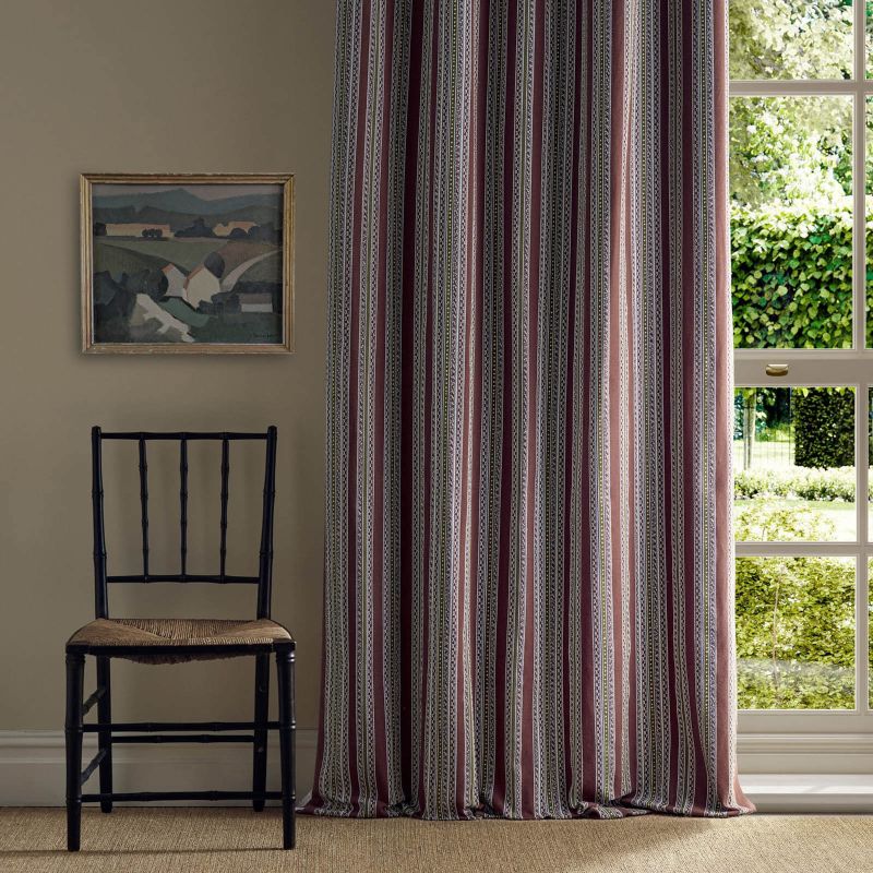 Bexleyheath Stripe Fabric Wine