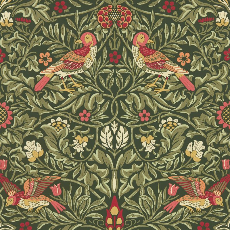 Bird Wallpaper Wooded Dell