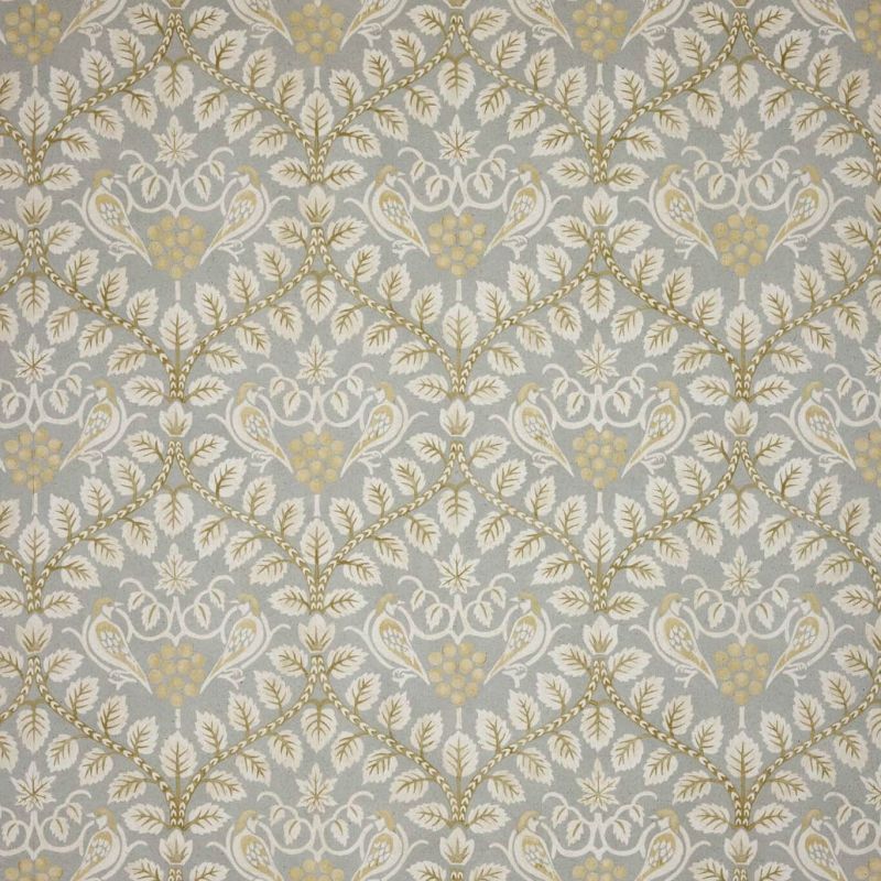 Birds & Grape Wallpaper Burnished Smoke