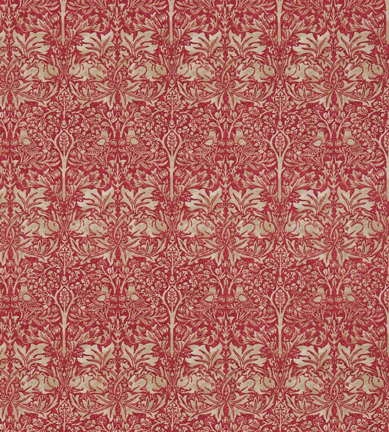Brer Rabbit Fabric Red/Hemp