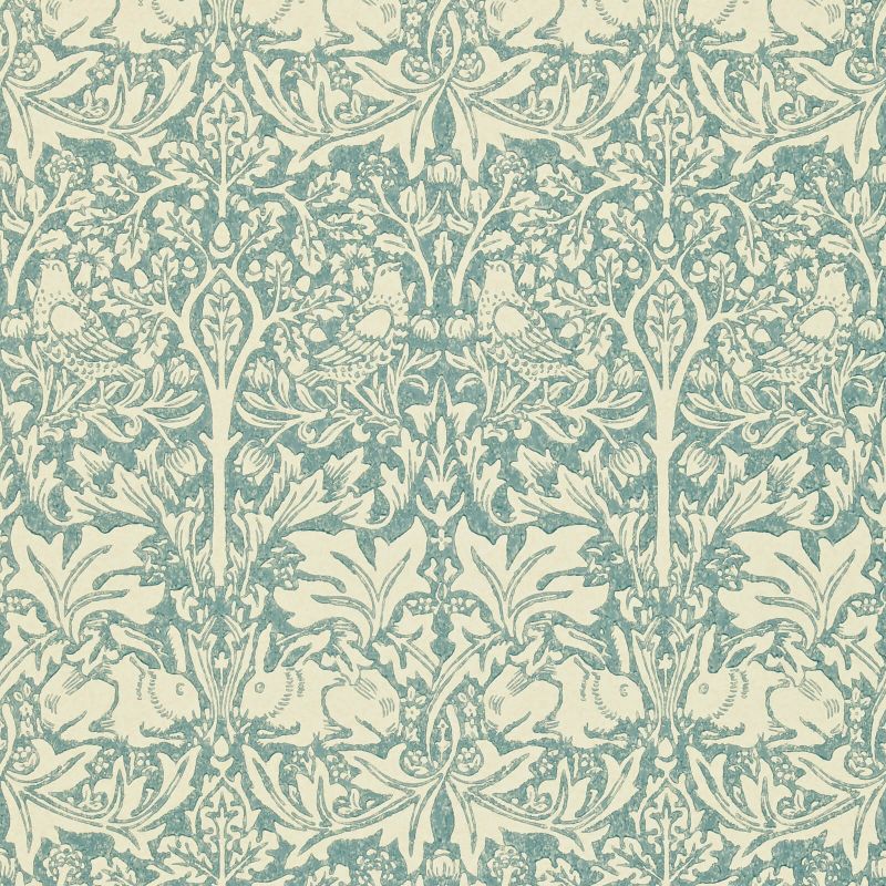 Brer Rabbit Wallpaper Slate/Vellum