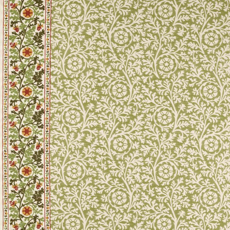 Chamomile Embroidery Fabric Forest