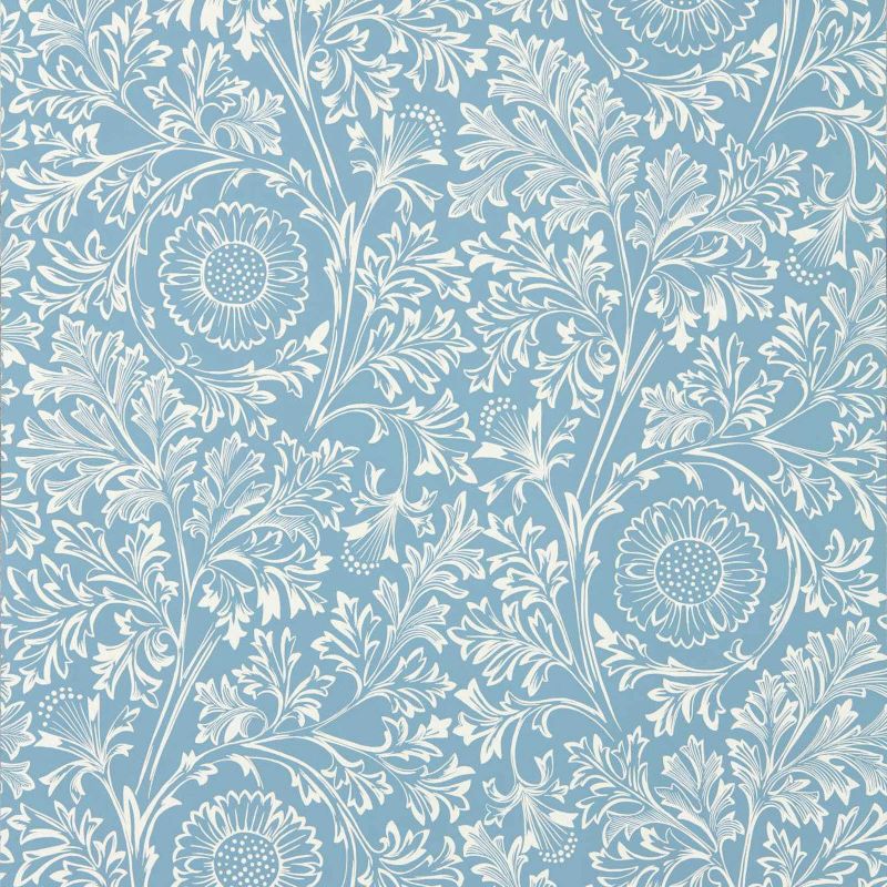 Chamomile Wallpaper China Blue