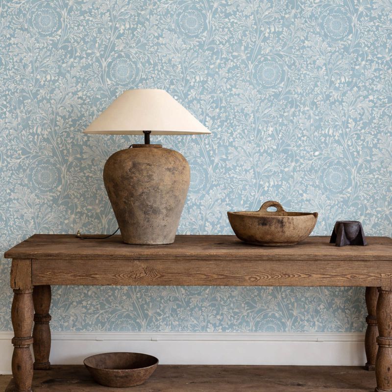 Chamomile Wallpaper China Blue