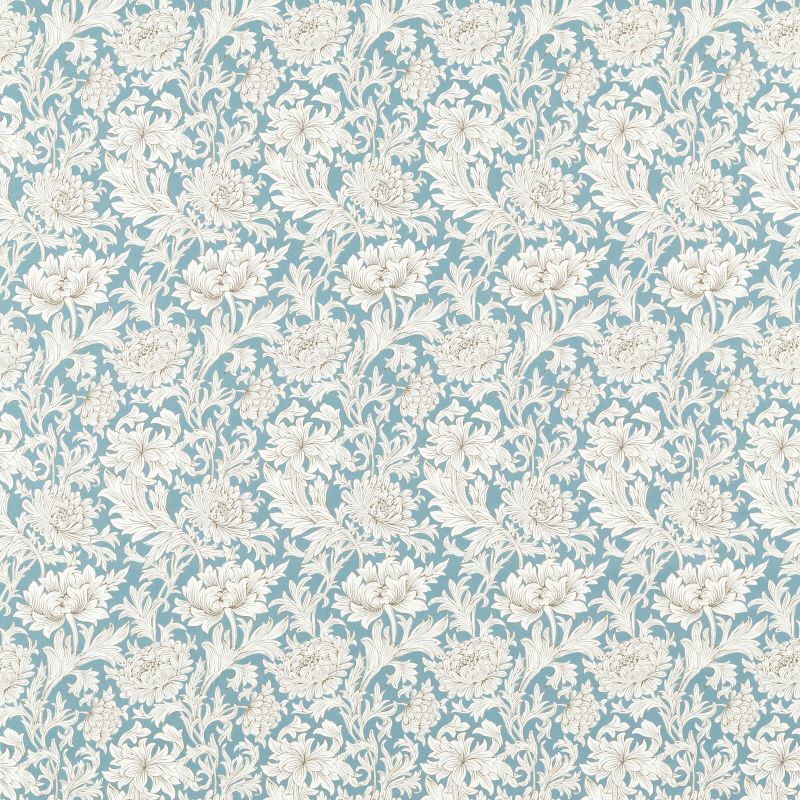 Chrysanthemum Toile Fabric Slate