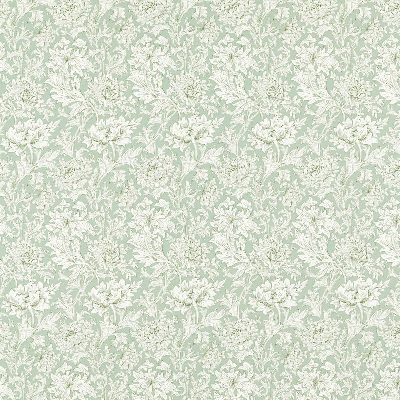 Chrysanthemum Toile Fabric Willow