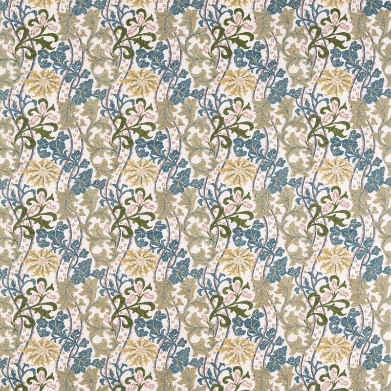 Cornflower Embroidery Fabric Lemon/Nettle