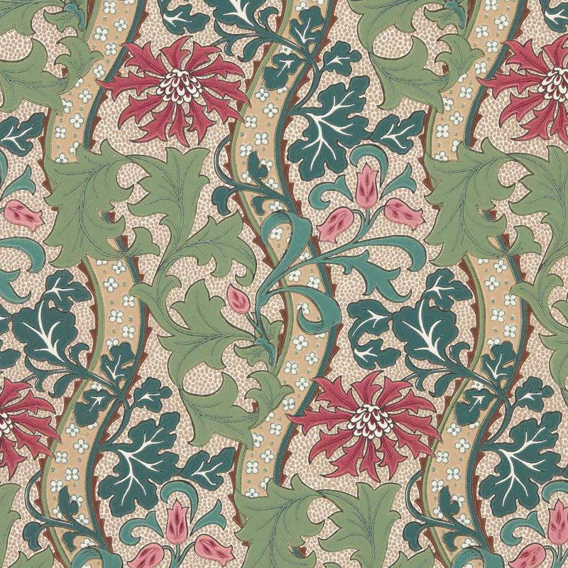 Cornflower Wallpaper Madder/Forest