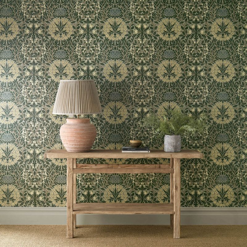 Daisy & Oak Wallpaper Sage/Forest