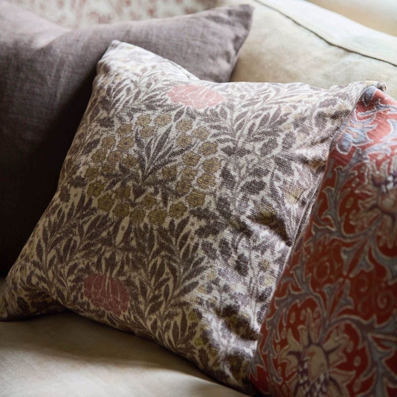 Daisy & Oak Warp Print Fabric Chestnut/Primrose