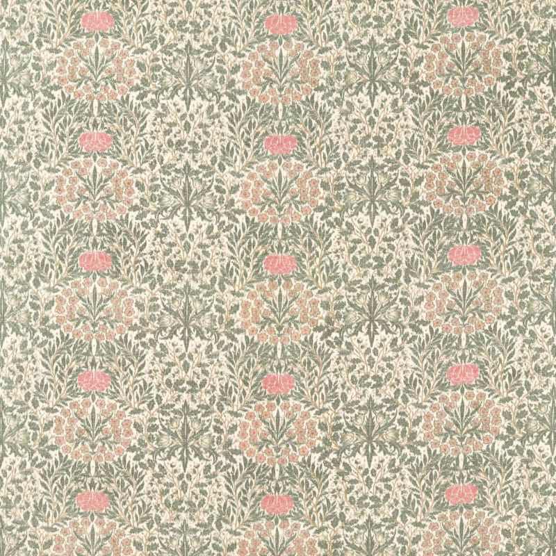 Daisy & Oak Warp Print Fabric Forest/Rose