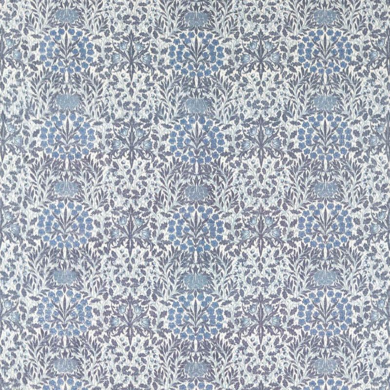 Daisy & Oak Warp Print Fabric Indigo