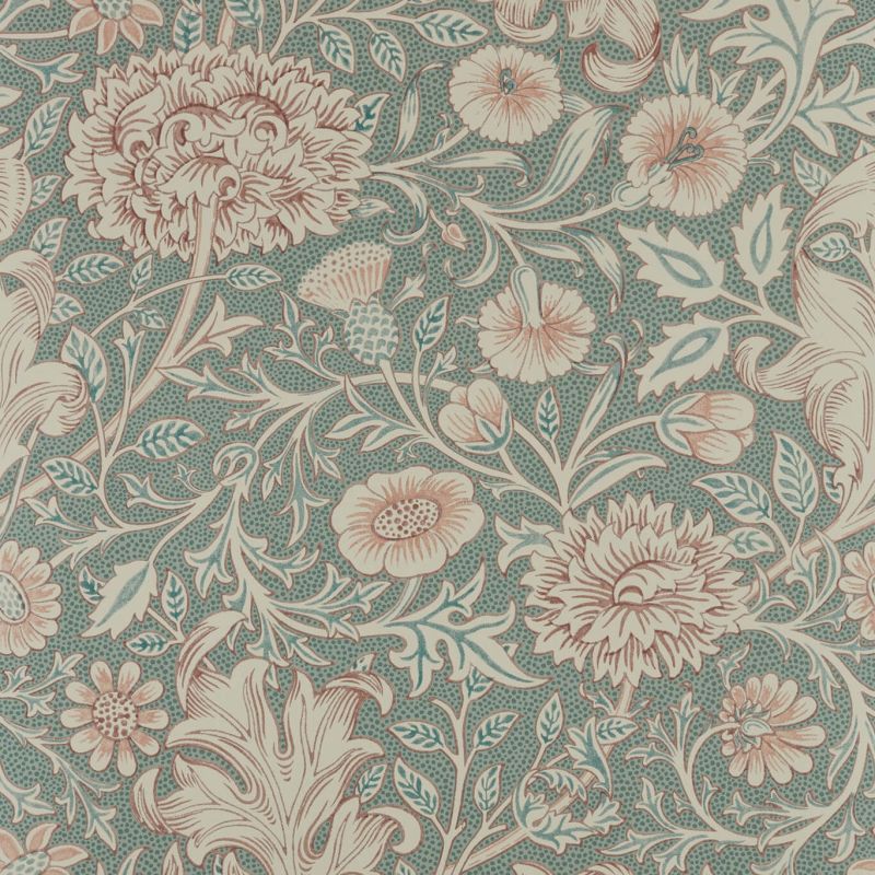 Double Bough Wallpaper Light Teal