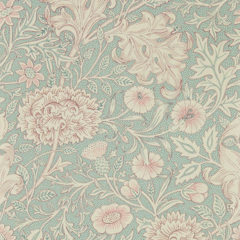Double Bough Wallpaper Teal Rose