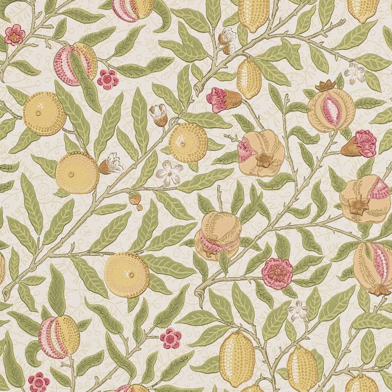Fruit Wallpaper Limestone/Artichoke