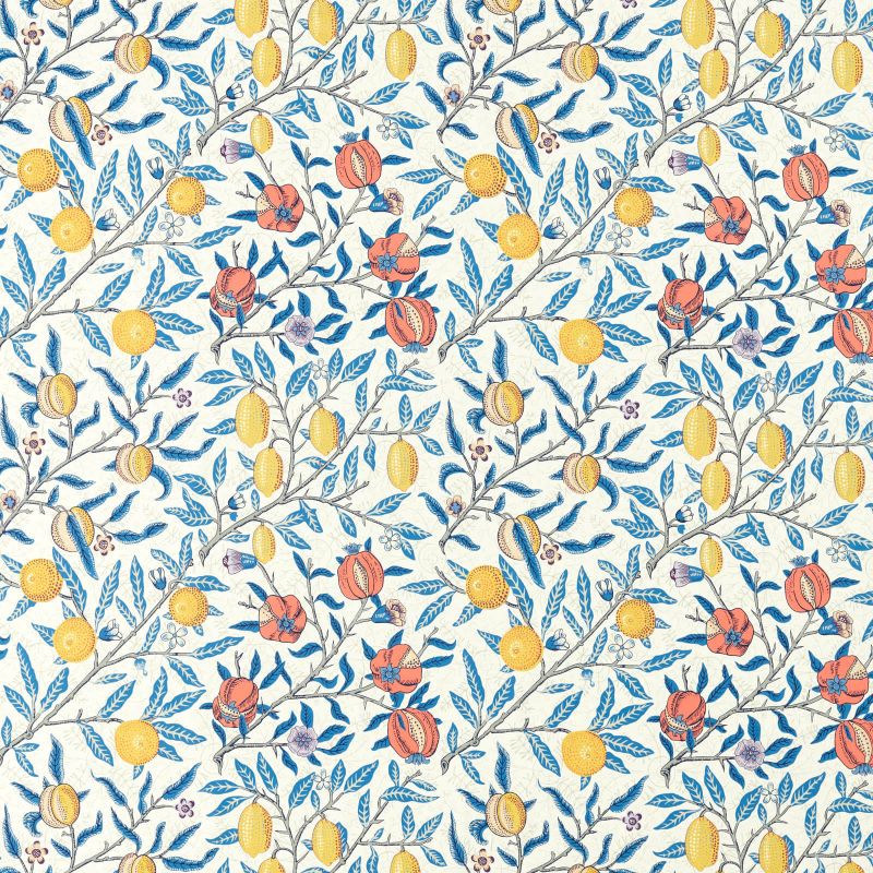 Fruit Fabric Paradise Blue