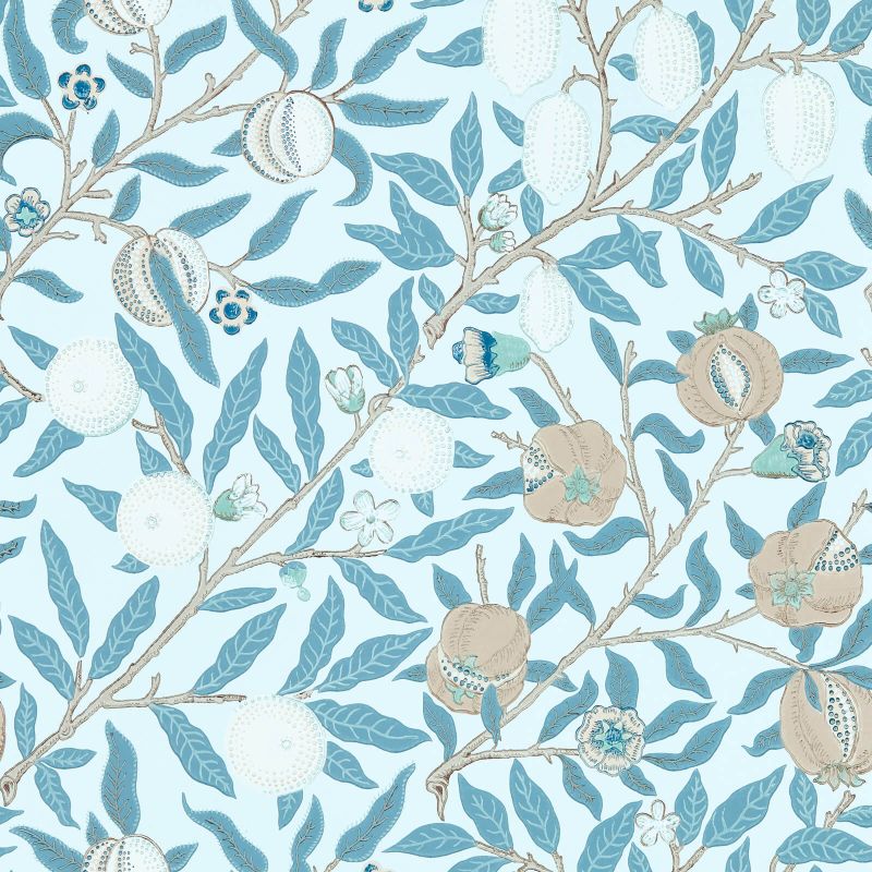 Fruit Wallpaper Slate/Vellum