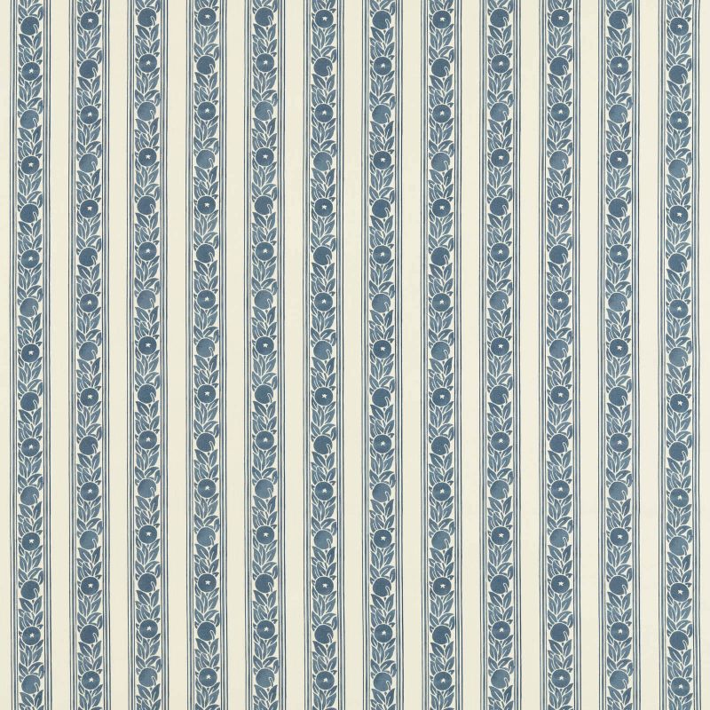 Fruit Stripe Outdoor Fabric Indigo