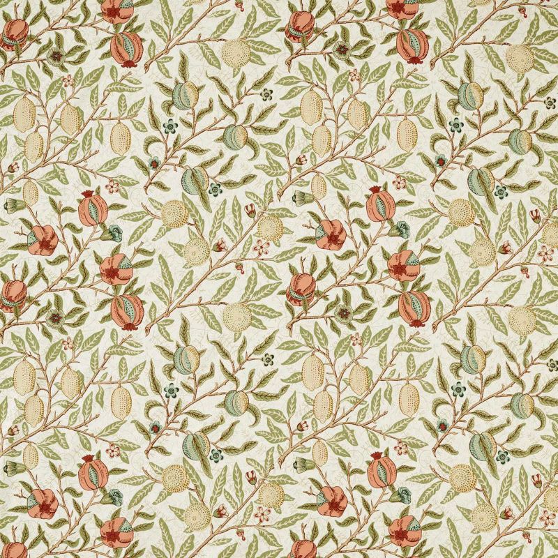 Fruit Wide Width Fabric Pear/Plaster Pink