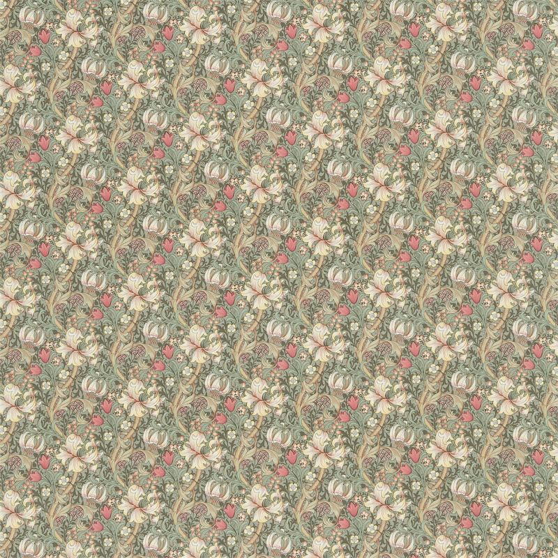 Golden Lily Minor Fabric Artichoke/Vanilla
