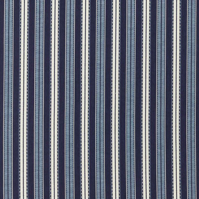 Hammersmith Woven Stripe Outdoor Fabric Indigo
