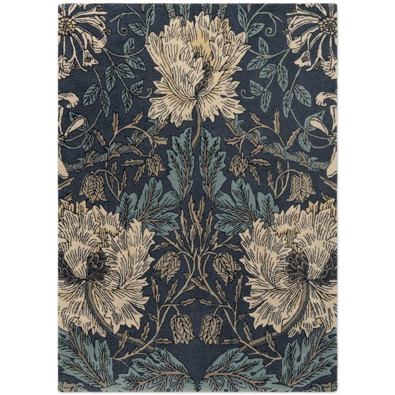 Honeysuckle & Tulip rug Woad/Thyme 48655-MOH0136-05 Woad/Thyme