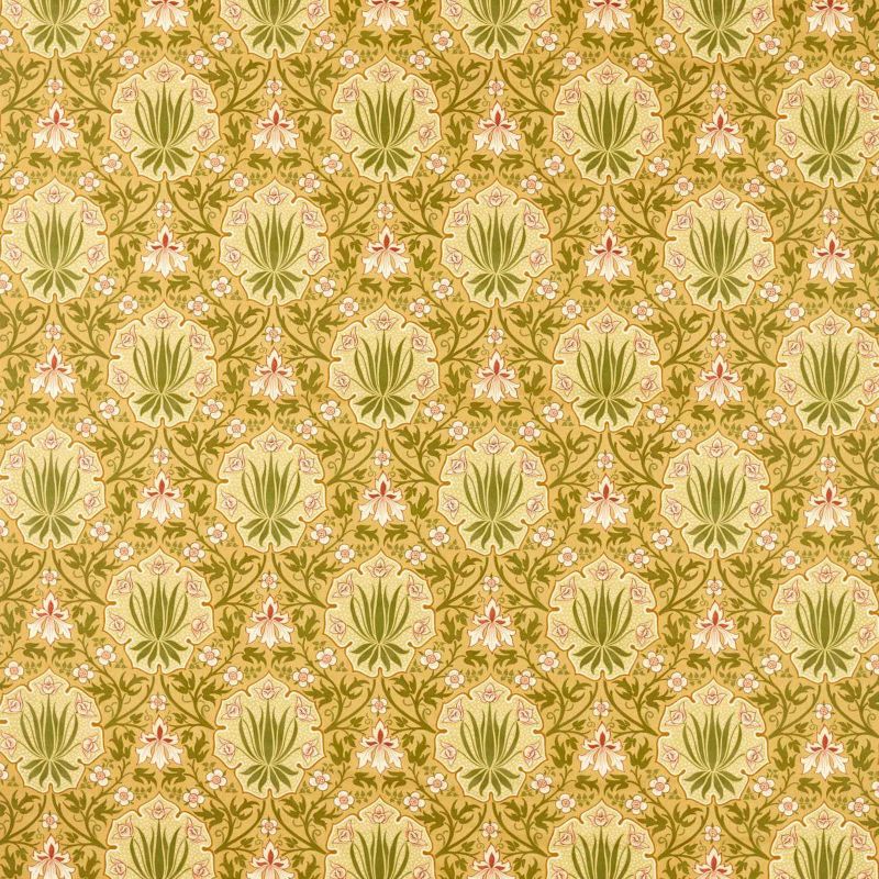 Iris & Rose Fabric Gold