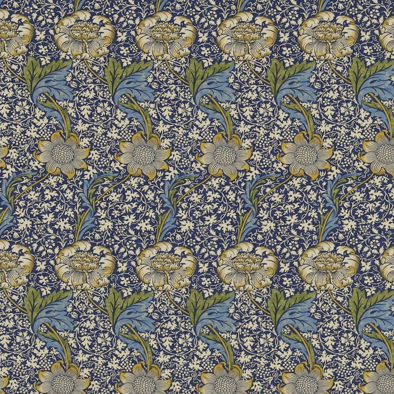 Kennet Fabric Indigo/Gold