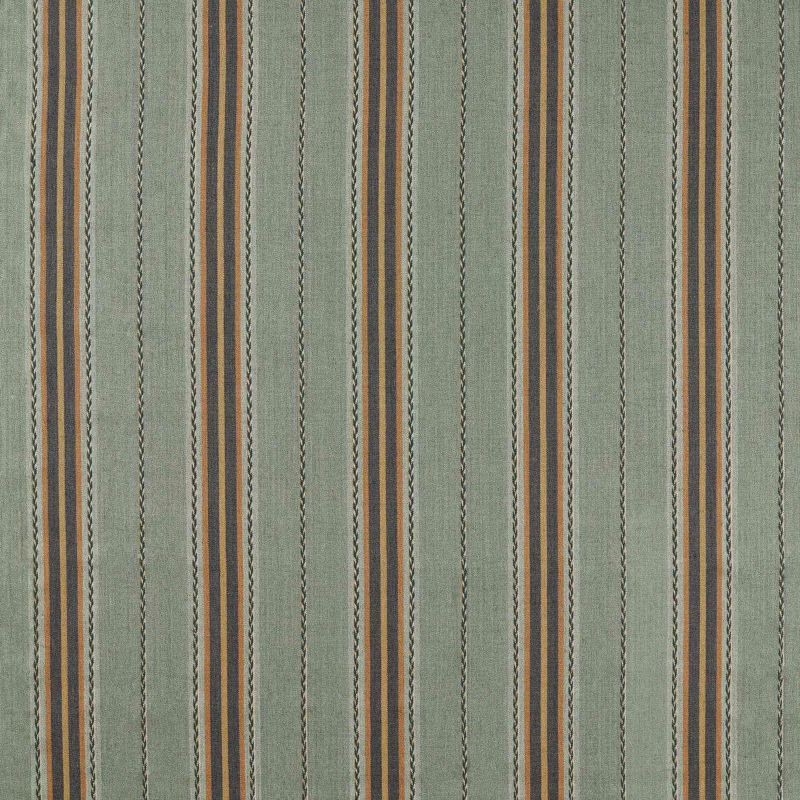 Lechlade Stripe Fabric Bayleaf/Ochre