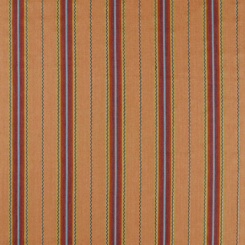 Lechlade Stripe Fabric Mulberry/Apricot