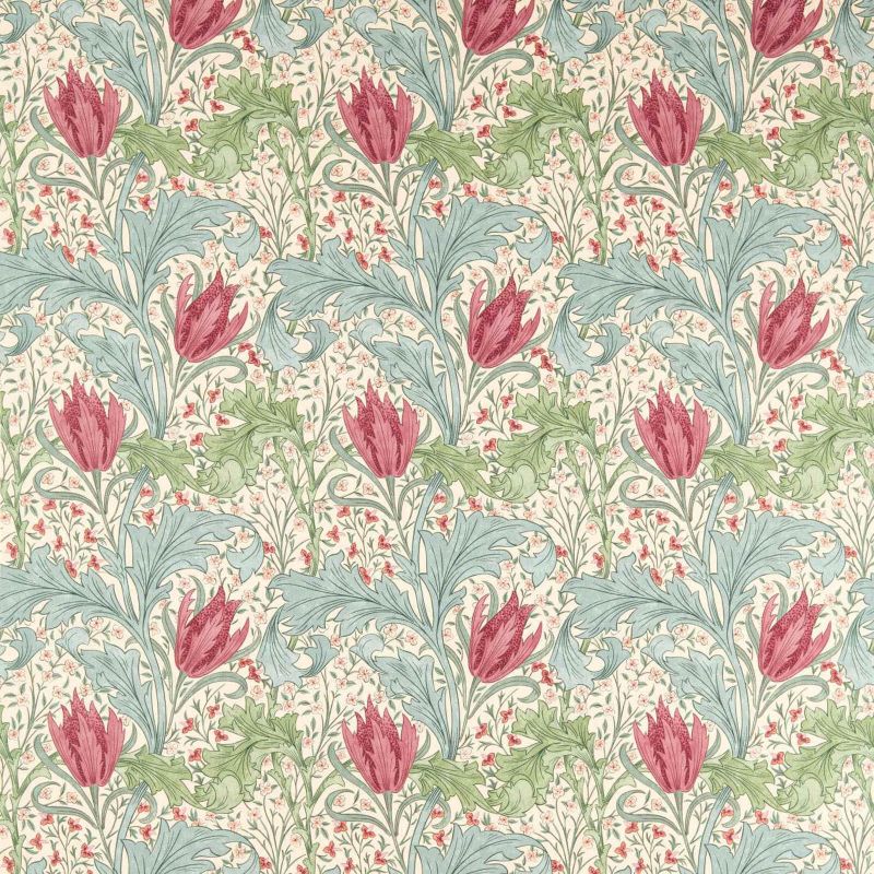 Lent Lily Fabric Plum/Bayleaf