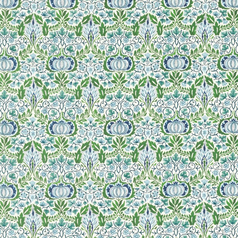 Little Chintz Fabric Nettle/Woad