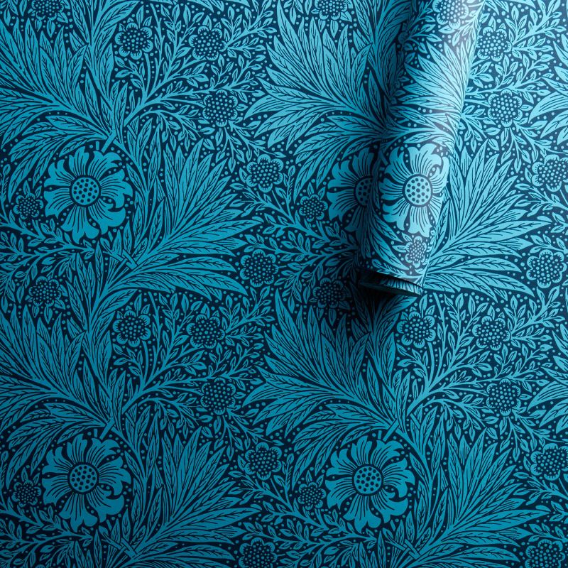 Marigold Wallpaper Navy