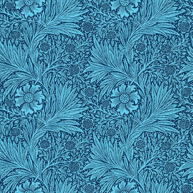 Marigold Wallpaper Navy