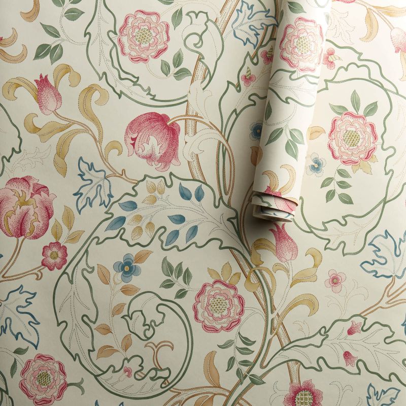 Mary Isobel Wallpaper Pink/Ivory