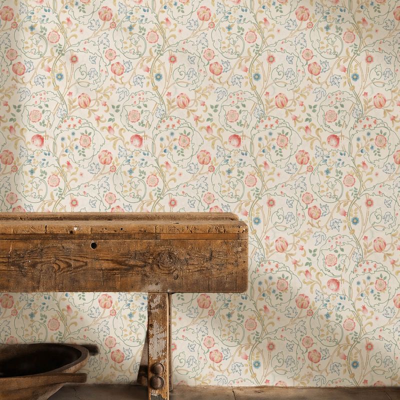 Mary Isobel Wallpaper Pink/Ivory