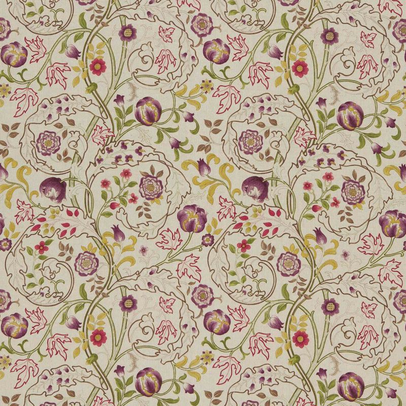 Mary Isobel Fabric Wine/Linen