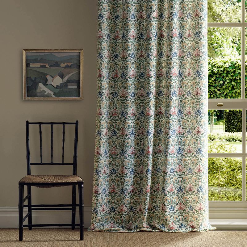 Meda Iris Fabric Rose/Thyme