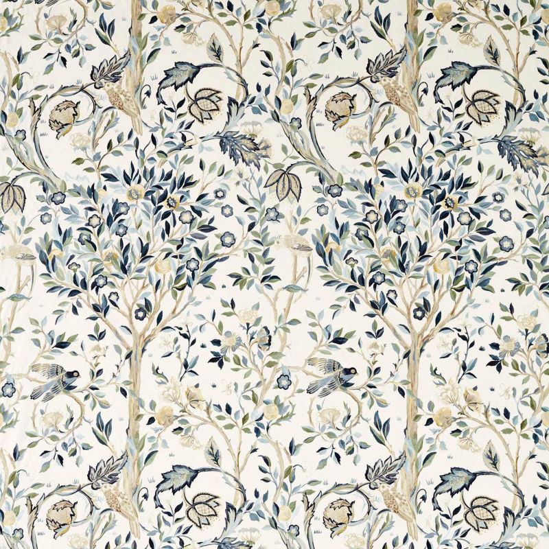 Melsetter Wide Width Fabric Indigo/Sage