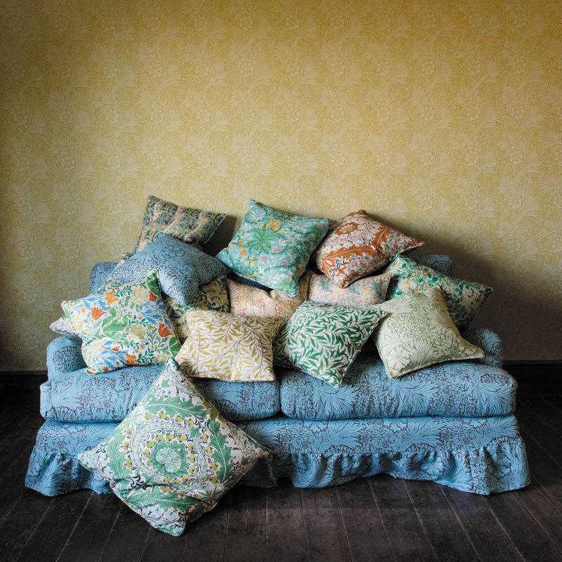 Merton Fabric Leaf Green/Sky