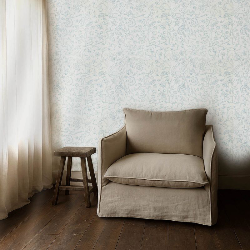 Middlemore Wallpaper Cornflower Chalk
