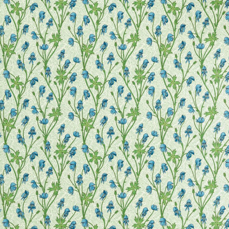Monkshood Fabric Cobalt/Goblin Green