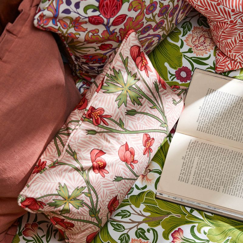 Monkshood Fabric Rhubarb